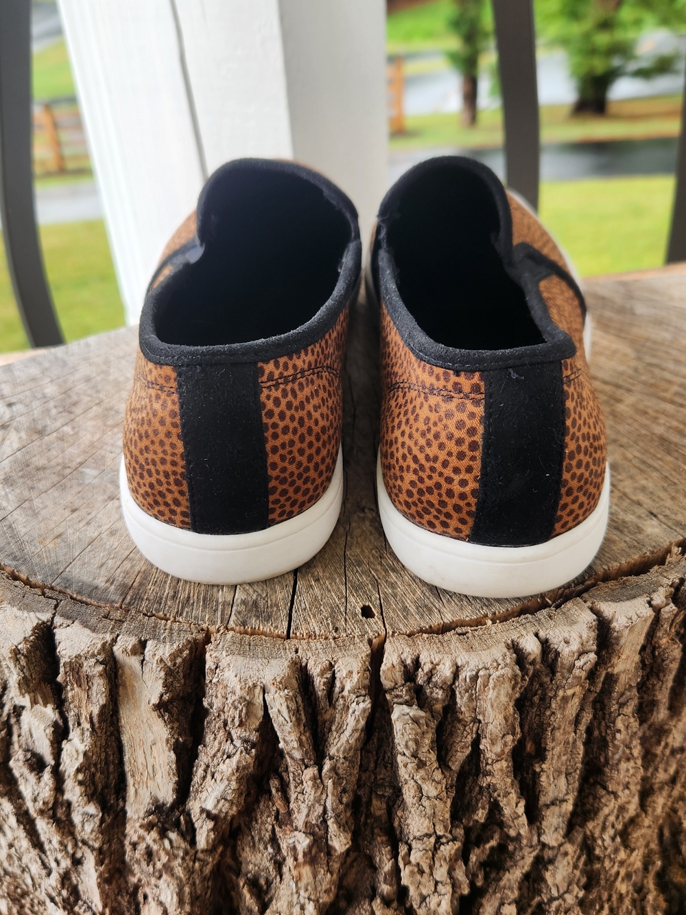 Mix No. 6 Leopard-Print Slip-On Flats in Brown and Black - Picture 6 of 6